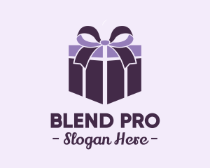 Purple Gift Present logo design