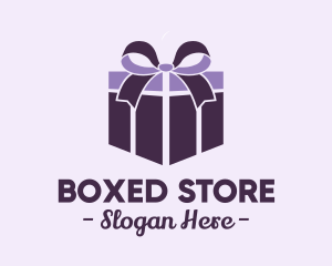 Purple Gift Present logo design