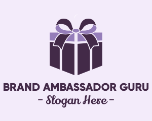 Purple Gift Present logo design