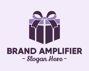 Purple Gift Present logo design