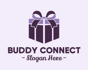 Purple Gift Present logo design