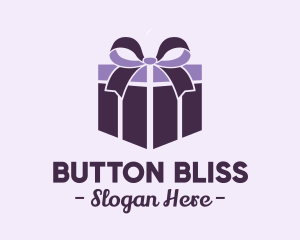 Purple Gift Present logo design