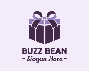 Purple Gift Present logo design