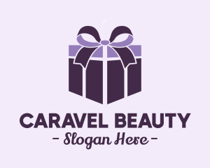 Purple Gift Present logo design