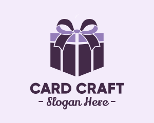 Purple Gift Present logo design