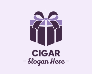 Purple Gift Present logo design