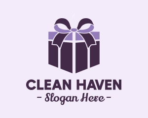 Purple Gift Present logo design