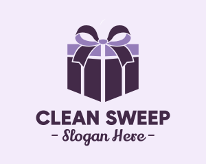 Purple Gift Present logo design