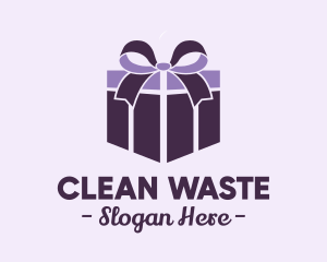 Purple Gift Present logo design