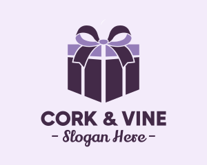 Purple Gift Present logo design