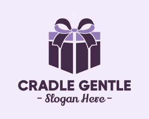 Purple Gift Present logo design