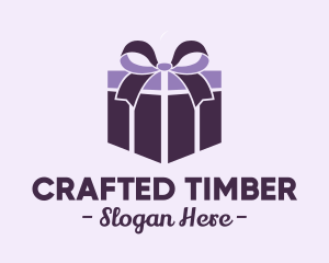 Purple Gift Present logo design