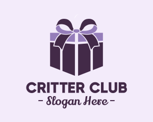 Purple Gift Present logo design