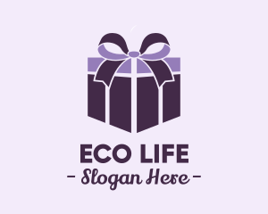 Purple Gift Present logo design