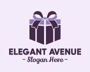 Purple Gift Present logo design