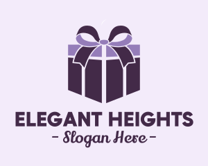 Purple Gift Present logo design