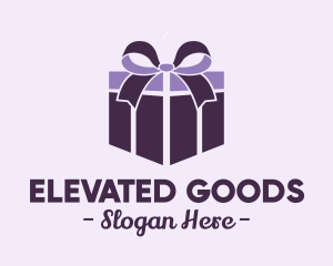 Purple Gift Present logo design