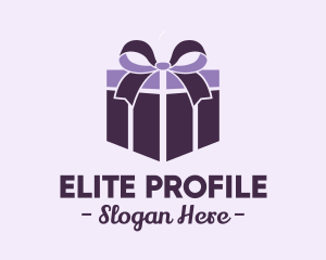 Purple Gift Present logo design