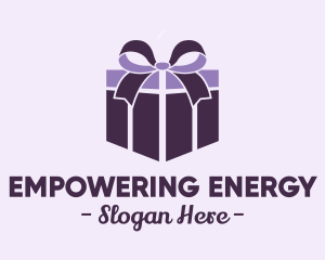 Purple Gift Present logo design