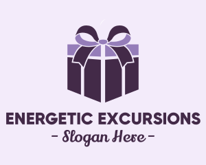 Purple Gift Present logo design