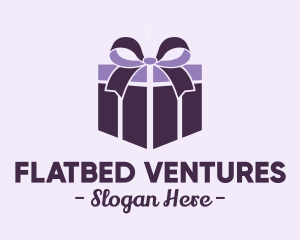 Purple Gift Present logo design