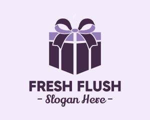 Purple Gift Present logo design