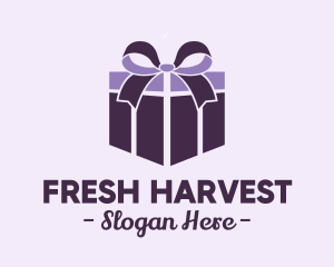 Purple Gift Present logo design