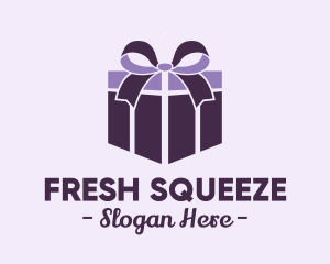 Purple Gift Present logo design