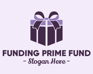 Purple Gift Present logo design