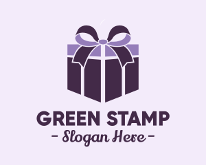 Purple Gift Present logo design