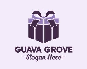 Purple Gift Present logo design