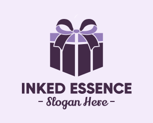 Purple Gift Present logo design