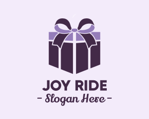 Purple Gift Present logo design