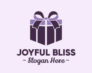 Purple Gift Present logo design