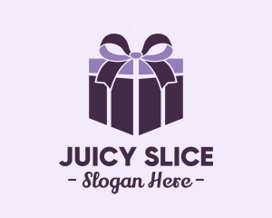 Purple Gift Present logo design