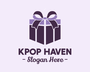 Purple Gift Present logo design