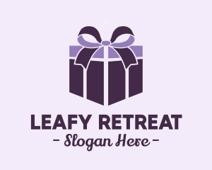 Purple Gift Present logo design