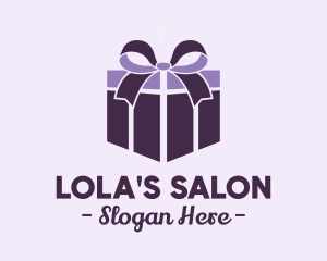 Purple Gift Present logo design