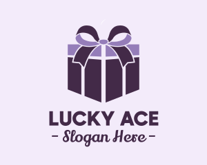 Purple Gift Present logo design