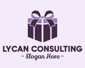 Purple Gift Present logo design