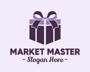 Purple Gift Present logo design