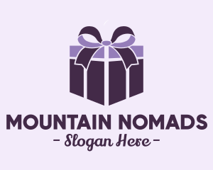 Purple Gift Present logo design