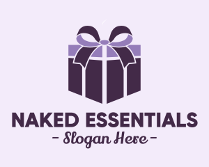 Purple Gift Present logo design