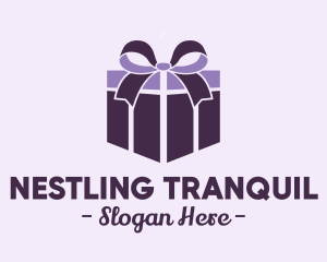 Purple Gift Present logo design