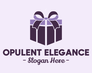 Purple Gift Present logo design