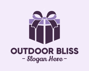 Purple Gift Present logo design