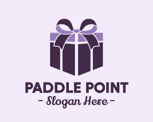 Purple Gift Present logo design