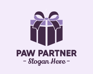 Purple Gift Present logo design