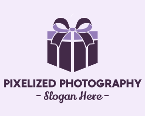 Purple Gift Present logo design