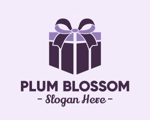 Purple Gift Present logo design